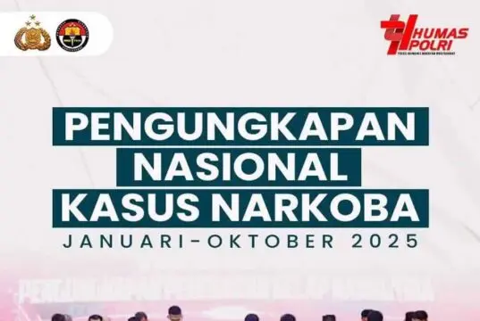 Polri Ungkap 38.934 Kasus, Sita 197 Ton Barang Bukti Januari-Oktober 2025