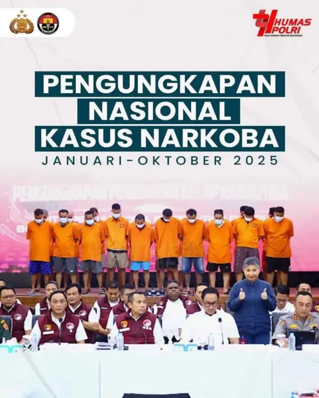 Polri Ungkap 38.934 Kasus, Sita 197 Ton Barang Bukti Januari-Oktober 2025 Polri Ungkap 38.934 Kasus, Sita 197 Ton Barang Bukti Januari-Oktober 2025