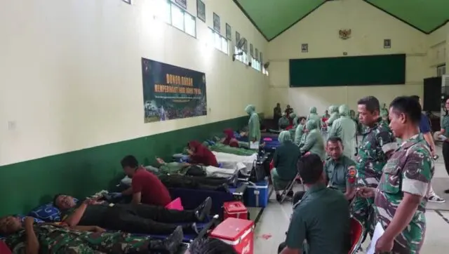 Kodim 0708 Purworejo Gelar Donor Darah Peringati Hari Juang TNI AD ke-80