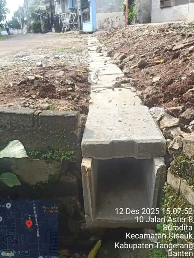 Pemeliharaan Saluran Air U-ditch di Griya Asri Serpong Diduga Asal Jadi Pemeliharaan Saluran Air U-ditch di Griya Asri Serpong Diduga Asal Jadi