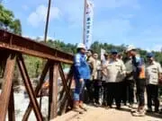 Mendagri Dampingi Presiden Tinjau Progres Pembangunan Infrastruktur di Tapanuli Selatan