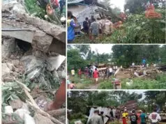 Dua Unit Rumah Dan Sepeda Motor Milik Warga Desa Mbuit Boleng Rusak Parah Tertimpa Pohon Tumbang
