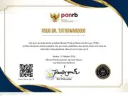 RSUD dr. Tjitrowardojo Purworejo Raih Predikat Menuju WBK, Perkuat Komitmen Pelayanan Tanpa Pungli RSUD dr. Tjitrowardojo Purworejo Raih Predikat Menuju WBK, Perkuat Komitmen Pelayanan Tanpa Pungli