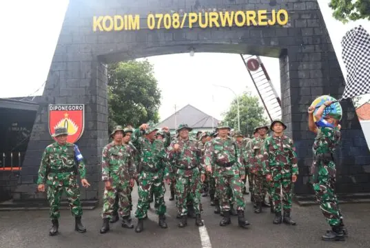 Uji Ketahanan Prajurit, Kodim 0708/Purworejo Gelar PSJM dengan Hanmars 10 Km dan Repling di Bogowonto