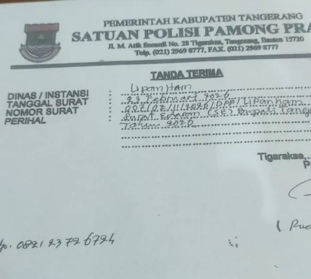 Resmi Layangkan Surat, LipanHam Desak Satpol PP Kabupaten Tangerang Sidak Tempat Hiburan di Gading Serpong Diduga Abaikan SE Bupati Resmi Layangkan Surat, LipanHam Desak Satpol PP Kabupaten Tangerang Sidak Tempat Hiburan di Gading Serpong Diduga Abaikan SE Bupati