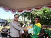 Polres Purworejo Tanam Jagung Bersama Petani, Sekaligus Berikan Perlindungan Sosial