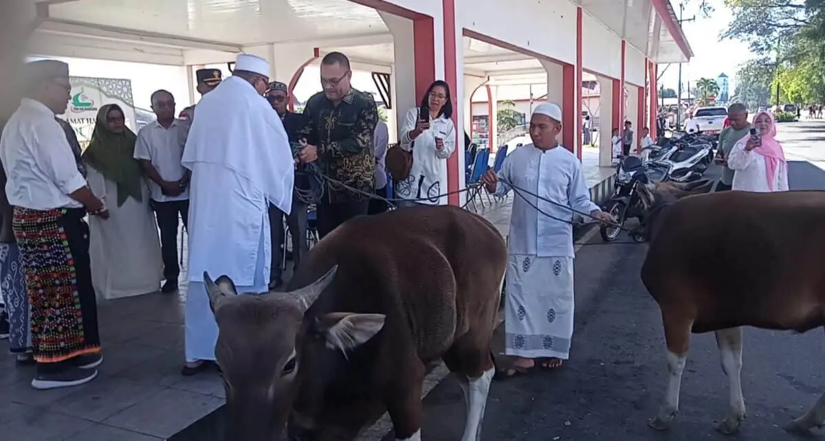 Shalat Berjemaah Idul Adha 1447 Di Natas Labar Ruteng Manggarai NTT Berlangsung Hikmad 