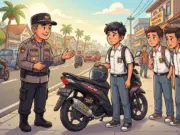 Satlantas Purworejo Gencarkan Kampanye Keselamatan, Balap Liar dan Knalpot Brong Jadi Sasaran