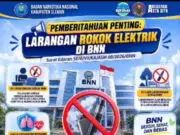 Mulai Berlaku! BNN Sleman Terapkan Larangan Rokok Elektrik di Lingkungan Kerja