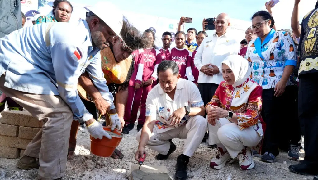 Dukung Program Prioritas Presiden, Mendagri Tito Lakukan Groundbreaking Sekolah Rakyat Kabupaten Biak Numfor