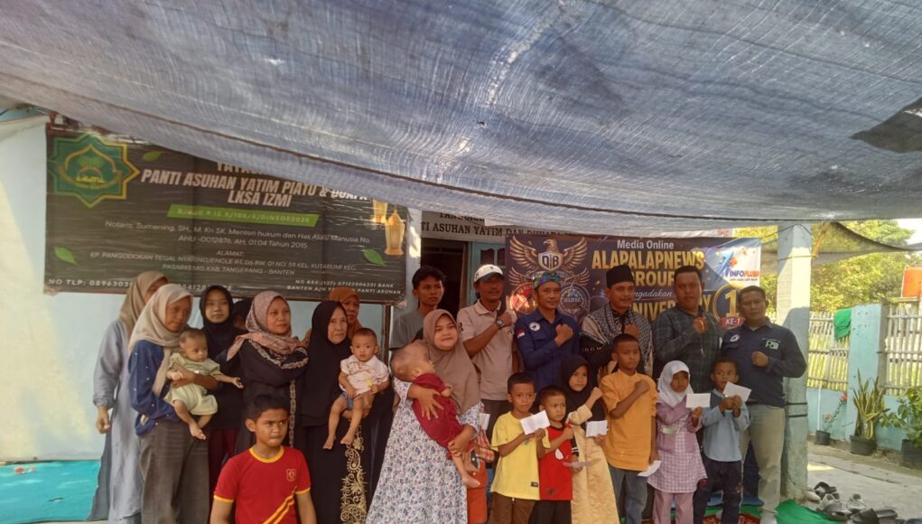Anniversary Pertama, Alap-Alap News Group Berbagi Kebahagiaan Bersama Anak Yatim