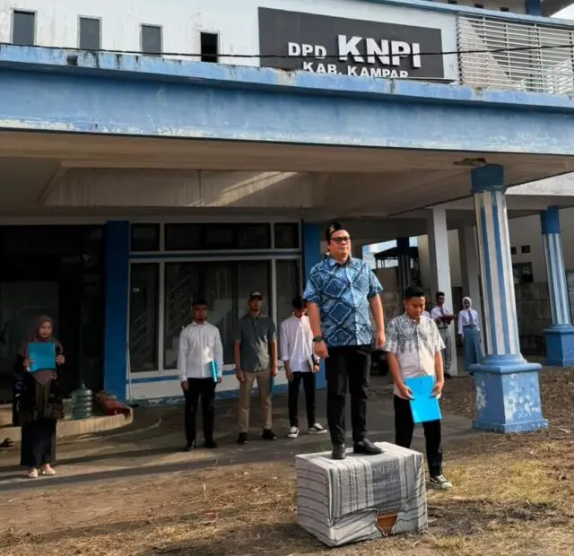 DPD KNPI Kampar Gelar Upacara HUT RI ke-81, Aliet: Pemuda Adalah Agent of Change