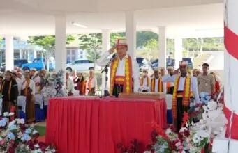 Mendagri Tito Pimpin Upacara HUT Ke-81 Kemerdekaan RI di Manggarai Timur