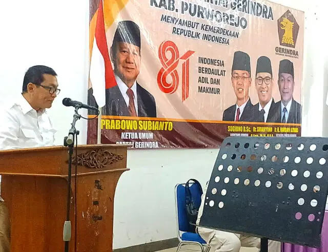 Gerindra Purworejo Perkuat Mesin Partai, Target 12 Kursi DPRD dan Menangkan Prabowo Dua Periode Gerindra Purworejo Perkuat Mesin Partai, Target 12 Kursi DPRD dan Menangkan Prabowo Dua Periode
