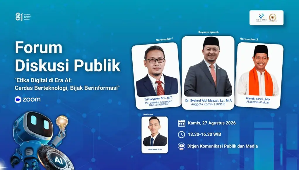 Bekerjasama Dengan Komisi I DPR RI, Forum Diskusi Publik Gelar Bakti Komdigi
