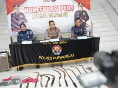 Polres Purworejo Ungkap Tiga Kasus Kenakalan Remaja, Sita Celurit hingga Pedang Samurai
