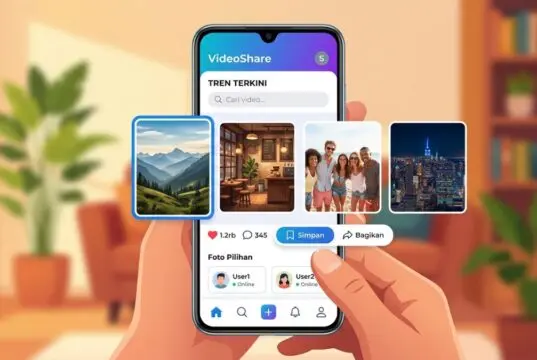 Download foto TikTok tanpa watermark melalui fitur penyimpanan foto di ponsel