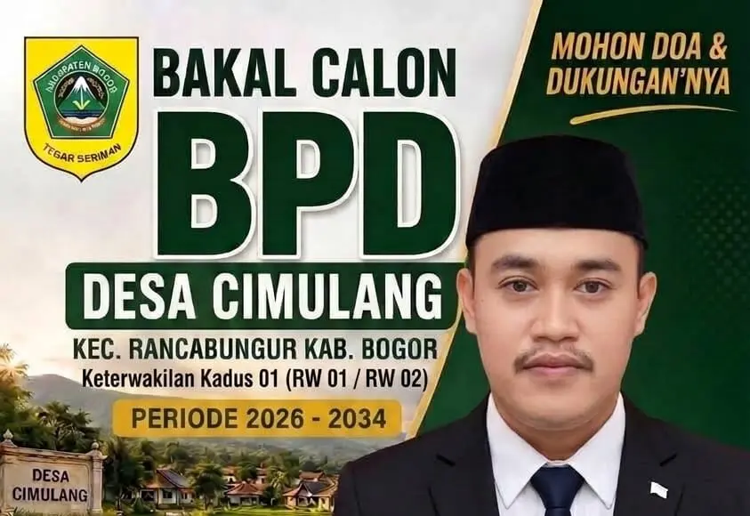 Abdul Rohman Maju Calon BPD Desa Cimulang, Usung Semangat Transparansi dan Aspirasi Warga Abdul Rohman Maju Calon BPD Desa Cimulang, Usung Semangat Transparansi dan Aspirasi Warga